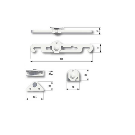 Intersteel SecuMax raamuitzetter buitendraaiend zwart Intersteel SecuMax raamuitzetter buitendraaiend zwart