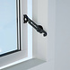 Intersteel SecuMax raamuitzetter buitendraaiend zwart Intersteel SecuMax raamuitzetter buitendraaiend zwart