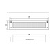 Intersteel Set brievenbus en tochtwering rechthoekig PVD messing getrommeld