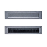 Intersteel Brievenbus en tochtwering getrommeld RVS