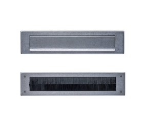 Intersteel Brievenbus en tochtwering getrommeld RVS Intersteel Brievenbus en tochtwering getrommeld RVS