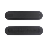 Intersteel Set brievenbus en tochtwering ovaal zwart