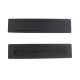 Intersteel Set brievenbus en tochtwering rechthoekig zwart
