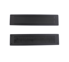 Intersteel Set brievenbus en tochtwering rechthoekig zwart Intersteel Set brievenbus en tochtwering rechthoekig zwart
