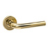 Enkele deurklink Luzern op rozet verdekt ø53x10mm PVD messing Enkele deurklink Luzern op rozet verdekt ø53x10mm PVD messing