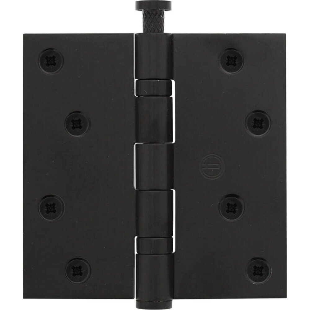 Intersteel Kogellagerscharnier rechte hoeken 89x89mm RVS zwart tot 70 kilo Intersteel Kogellagerscharnier rechte hoeken 89x89mm RVS zwart tot 70 kilo