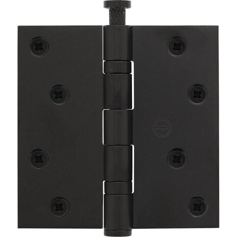 Intersteel Kogellagerscharnier rechte hoeken 89x89mm RVS zwart tot 70 kilo Intersteel Kogellagerscharnier rechte hoeken 89x89mm RVS zwart tot 70 kilo