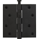 Intersteel Kogellagerscharnier rechte hoeken 89x89mm RVS zwart tot 70 kilo Intersteel Kogellagerscharnier rechte hoeken 89x89mm RVS zwart tot 70 kilo