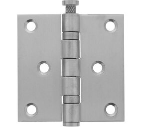 Intersteel Kogellagerscharnier rechte hoeken 76x76mm RVS geborsteld tot 50 kilo