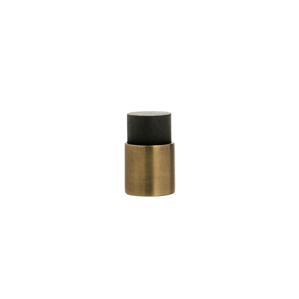 De Oude Deurklink Deurstopper wandmontage 35x22 mm antiek messing De Oude Deurklink Deurstopper wandmontage 35x22 mm antiek messing