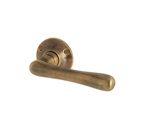 De Oude Deurklink Deurklink Hamersveld geveerd antiek messing De Oude Deurklink Deurklink Hamersveld geveerd antiek messing