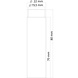 De Oude Deurklink Deurstopper wandmontage 80x22 mm antiek messing