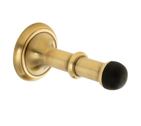 De Oude Deurklink Deurstopper wandmontage antiek messing De Oude Deurklink Deurstopper wandmontage antiek messing
