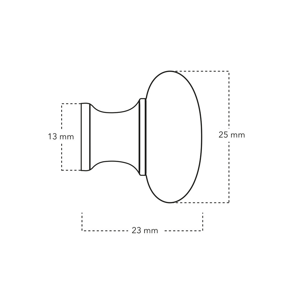 De Oude Deurklink Meubelknop 25 mm - messing gelakt | De Oude Deurklink