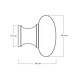 De Oude Deurklink Meubelknop 38 mm - getrommeld messing | De Oude Deurklink De Oude Deurklink Meubelknop 38 mm - getrommeld messing | De Oude Deurklink