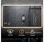 Smart spiegel met led verlichting infrarood verwarming 60X100 350Watt