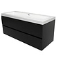 Badkamermeubel mat zwart 120 x 60 WoonTill solid resin