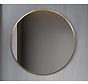 Spiegel rond 80 cm met gouden frame