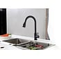 Nurion keukenkraan mat zwart met uitloop