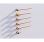 Elektrische handdoek radiator gold met thermostaat L-SR0005-T