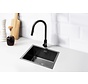 Nurion Spoelbak Black Metal 44,5 x 34,5 – Spoelbak Keuken - Spoelbakken Keuken – Wasbak Keuken - zonder Kraangat RVS