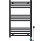 Handdoekradiator Elektrisch met Digitale Thermostaat - Radiator Badkamer - 800 × 500 mm - Mat zwart - 300 Watt