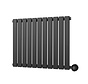 Elektrische radiator horizontaal zwart 800Watt Calysta
