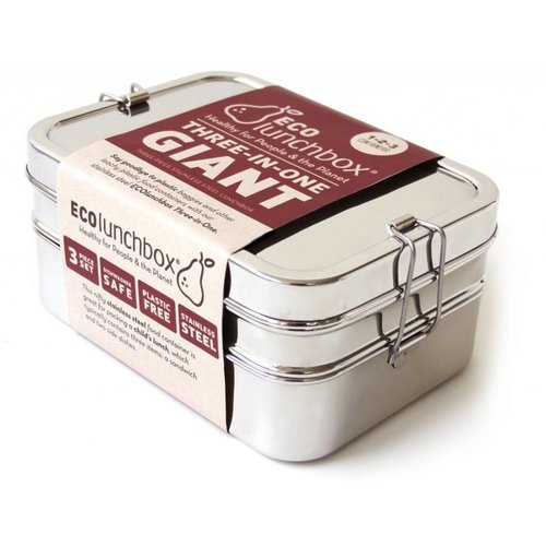 Eco Lunchbox RVS Lunchbox 3-in-1 Giant Eco Lunchbox RVS Lunchbox 3-in-1 Giant