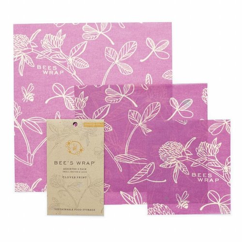 Bee's Wrap Bijenwas Doekjes (S/M/L) - Miimi´s Purple (3 Stuks) Bee's Wrap Bijenwas Doekjes (S/M/L) - Miimi´s Purple (3 Stuks)