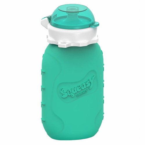 Squeasy Gear Siliconen Knijpzakje 180ml - Aqua Squeasy Gear Siliconen Knijpzakje 180ml - Aqua