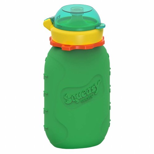 Squeasy Gear Siliconen Knijpzakje 180ml - Green Squeasy Gear Siliconen Knijpzakje 180ml - Green