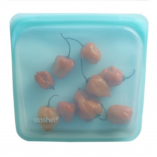 Stasher Herbruikbare zak Medium - Aqua Stasher Herbruikbare zak Medium - Aqua