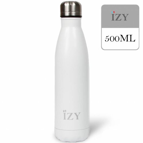 IZY RVS Drinkfles Thermosfles (500ml) - Matte White