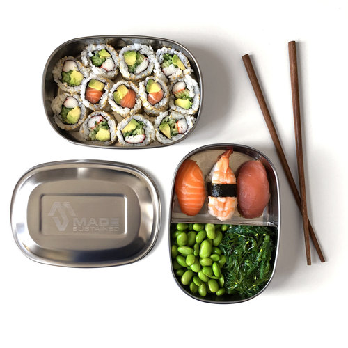 Made Sustained RVS Lunchbox Double Feeder Made Sustained RVS Lunchbox Double Feeder