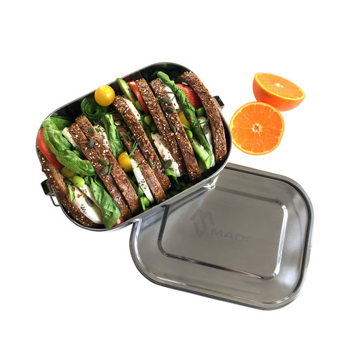 Made Sustained RVS Lunchbox Large Leakproof Made Sustained RVS Lunchbox Large Leakproof
