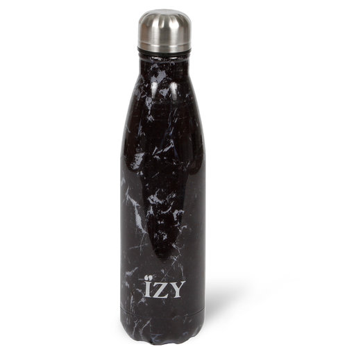 IZY RVS Drinkfles Thermosfles (500ml) - Black Marble IZY RVS Drinkfles Thermosfles (500ml) - Black Marble