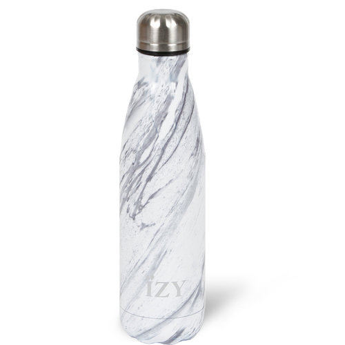 IZY RVS Drinkfles Thermosfles (500ml) - White Marble IZY RVS Drinkfles Thermosfles (500ml) - White Marble