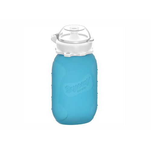 Squeasy Gear Siliconen Knijpzakje 180ml - Blauw Squeasy Gear Siliconen Knijpzakje 180ml - Blauw