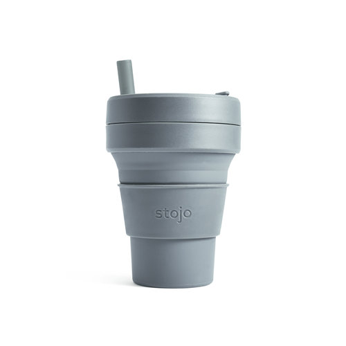 Stojo Opvouwbare Koffiebeker 470ml - Grijs Stojo Opvouwbare Koffiebeker 470ml - Grijs