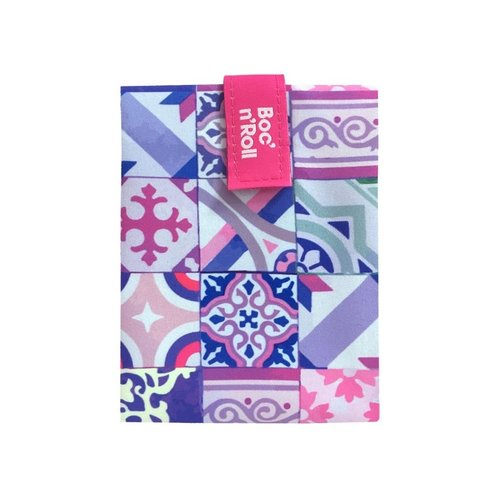 Roll'Eat Boc'n'Roll Foodwrap - Patchwork Paars Roll'Eat Boc'n'Roll Foodwrap - Patchwork Paars