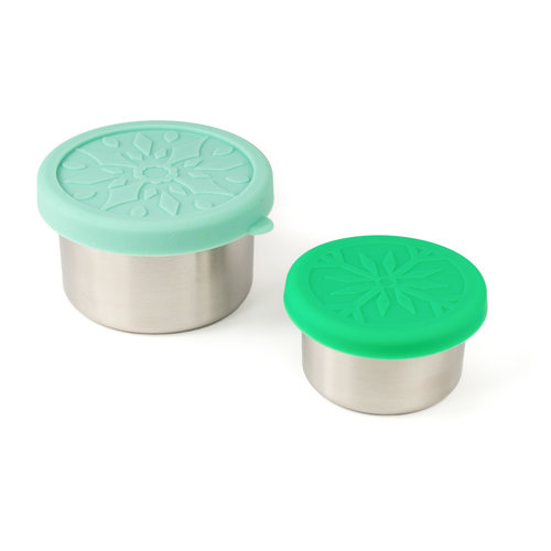 Lekkabox RVS Mini Sausbakje Set van 2 - Mint Lekkabox RVS Mini Sausbakje Set van 2 - Mint