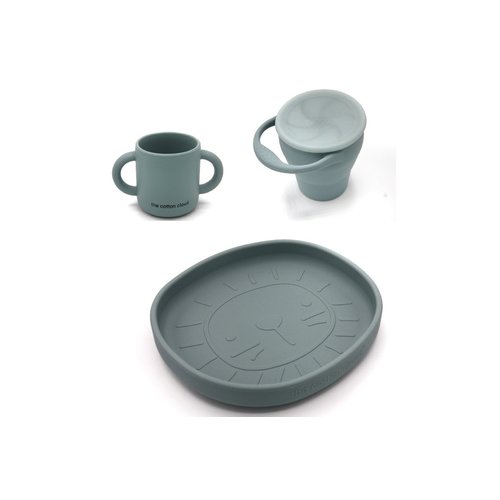 The Cotton Cloud Siliconen ServiesSet - Jade The Cotton Cloud Siliconen ServiesSet - Jade