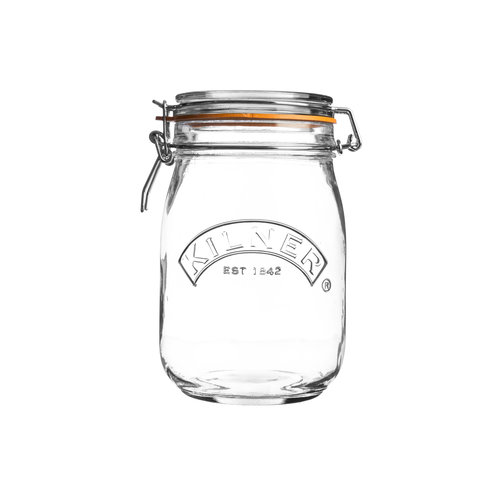 Kilner Glazen Voorraadpot met Beugelsluiting - 1L Kilner Glazen Voorraadpot met Beugelsluiting - 1L