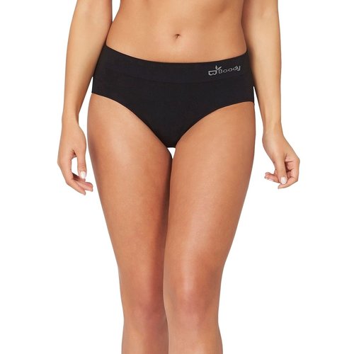 Boody Bamboe Midi Heupslip - Zwart Boody Bamboe Midi Heupslip - Zwart