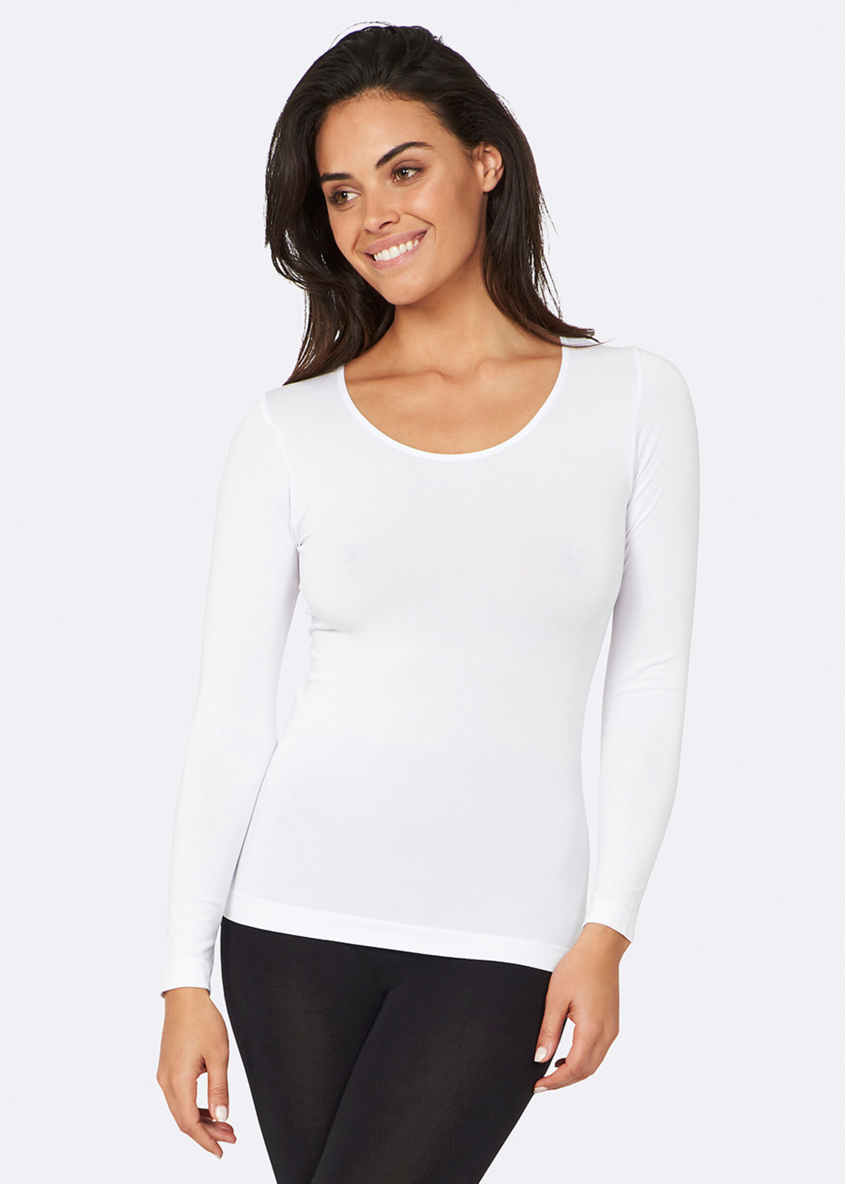 Boody Bamboe Long Sleeve Top - White