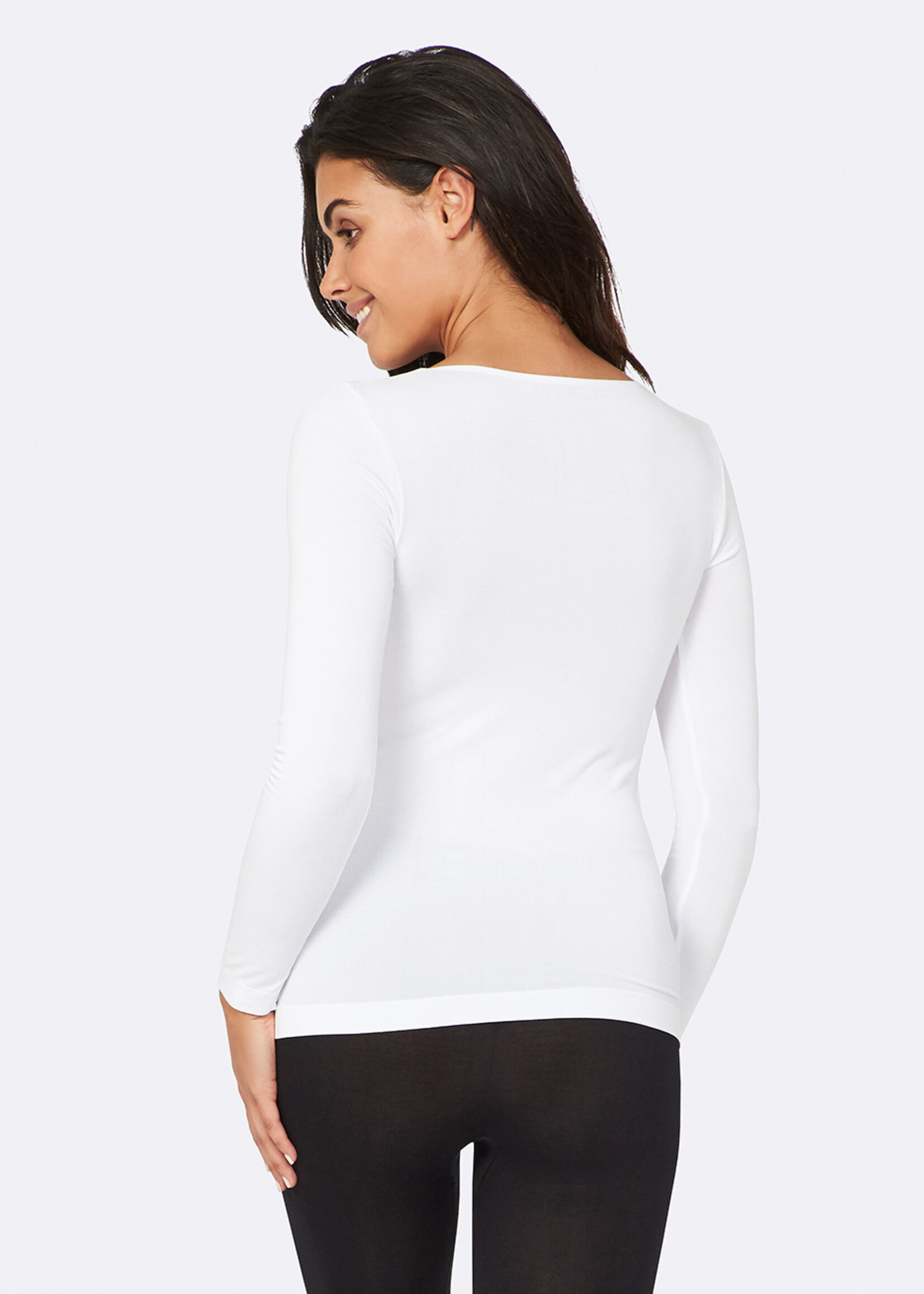 Boody Bamboe Long Sleeve Top - White