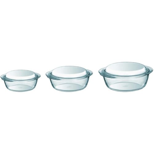 Pyrex Glazen Ovenschalen Set Pyrex Glazen Ovenschalen Set