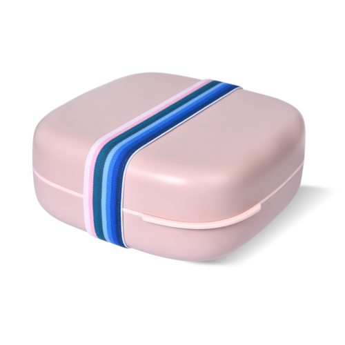Hip Bento Box met Elastiek 1.3l Recycled Plastic - Roze Hip Bento Box met Elastiek 1.3l Recycled Plastic - Roze