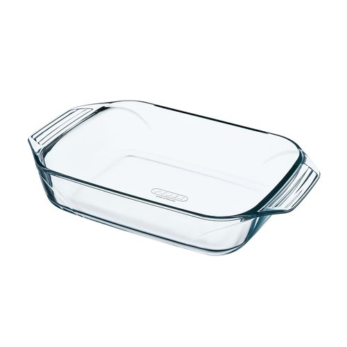 Pyrex Glazen Ovenschaal Rechthoek met Grepen 2,9 liter Pyrex Glazen Ovenschaal Rechthoek met Grepen 2,9 liter
