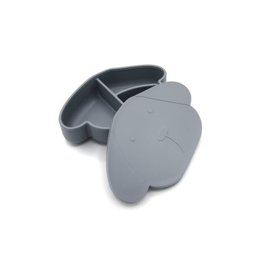 The Cotton Cloud Siliconen Lunchbox - Storm Grey The Cotton Cloud Siliconen Lunchbox - Storm Grey